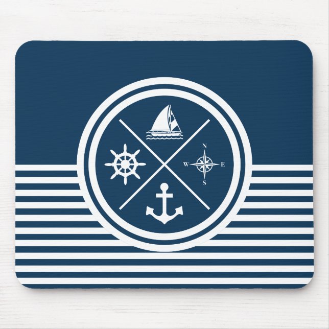 Nautisches Design Mousepad (Vorne)