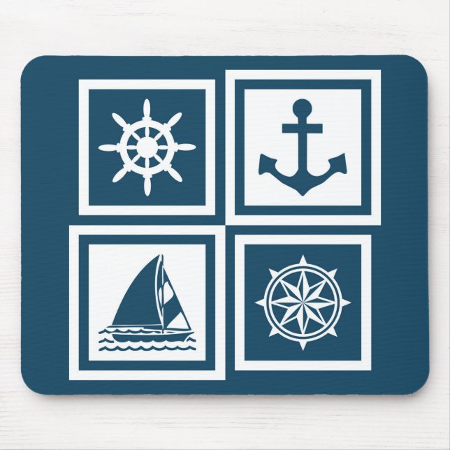 Nautisches Design Mousepad (Vorne)