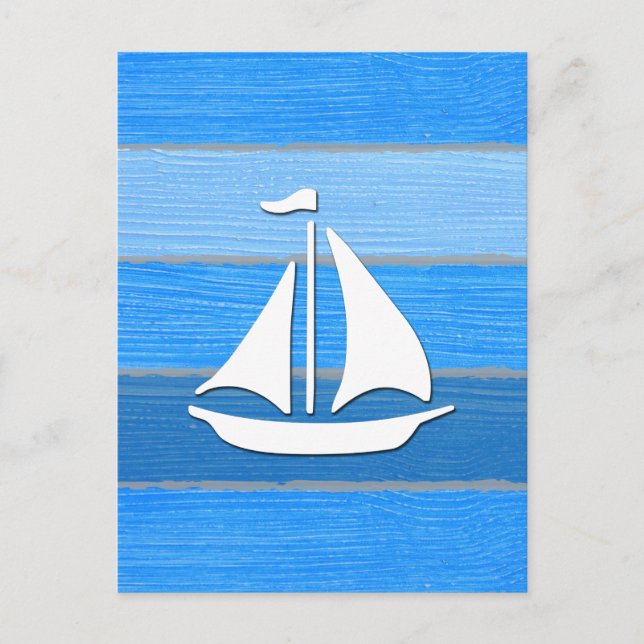 Nautisches Design Postkarte (Vorderseite)
