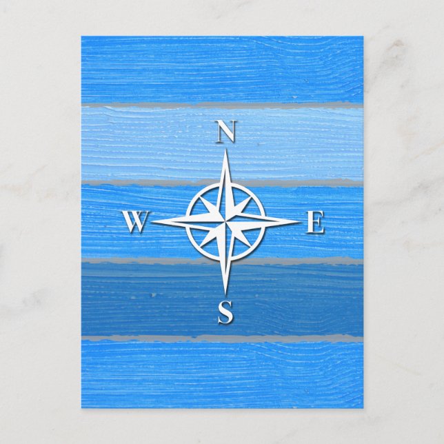 Nautisches Design Postkarte (Vorderseite)