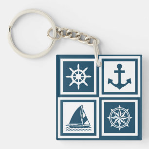 Nautisches Design Schlüsselanhänger