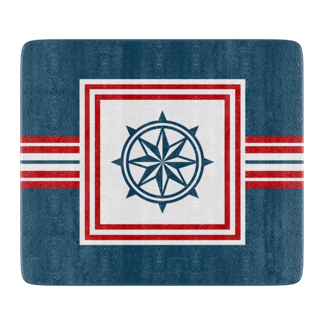 Nautisches Design Schneidebrett (Vorderseite)
