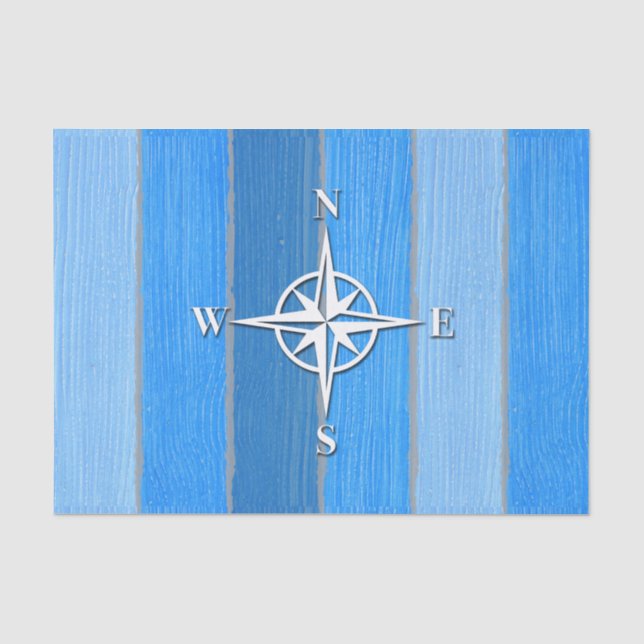 Nautisches Design Seidenpapier (Vorderseite)