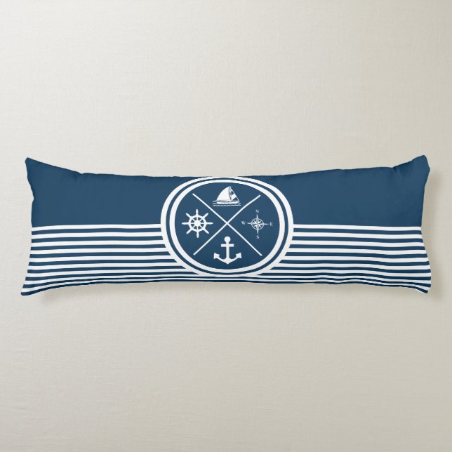 Nautisches Design Seitenschläferkissen (Vorderseite)