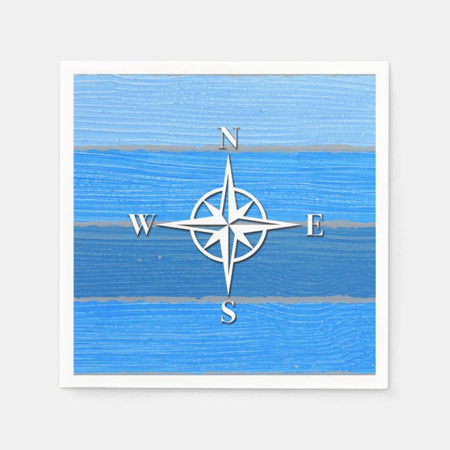 Nautisches Design Serviette (Vorderseite)