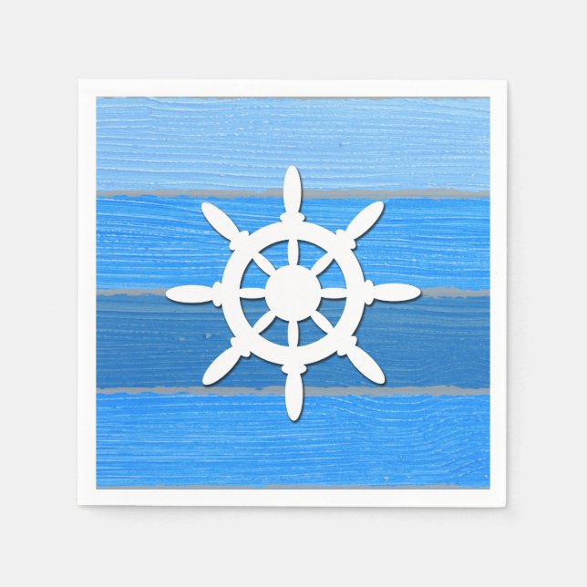 Nautisches Design Serviette (Vorderseite)