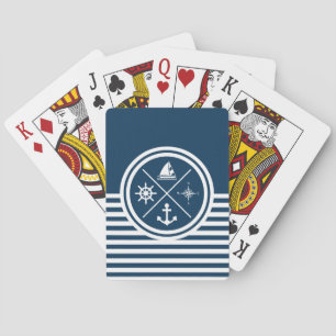 Nautisches Design Spielkarten