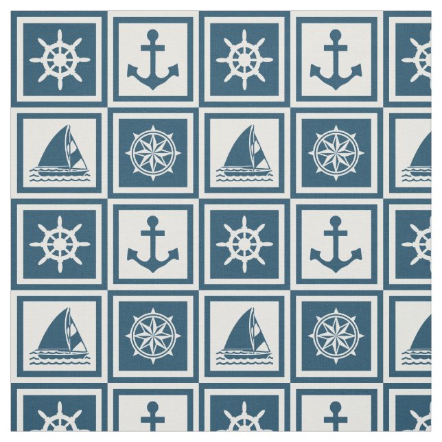 Nautisches Design Stoff (Muster)