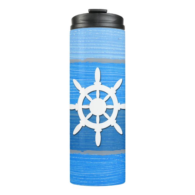 Nautisches Design Thermosbecher (Vorderseite)