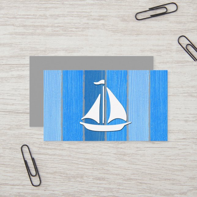 Nautisches Design Visitenkarte (Vorderseite/Rückseite Beispiel)