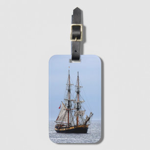 Nautisches Fischerboot Blaue Himmel Gepäckanhänger