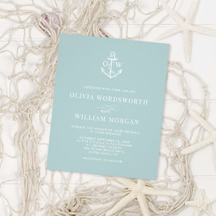 Nautisches Hochzeitungsglas Flyer