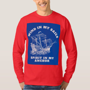 Nautisches Inspirations-Shirt mit Zitat T-Shirt