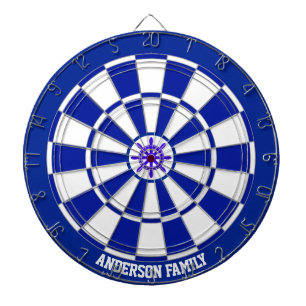 Nautisches Marineblau-weißes Bicolor-Dartboard Dartscheibe