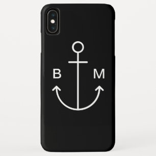 Nautisches Monogramm-Schiffsanker Case-Mate iPhone Hülle