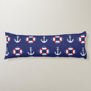 Nautisches Muster für Life Savers & Anchors Seitenschläferkissen