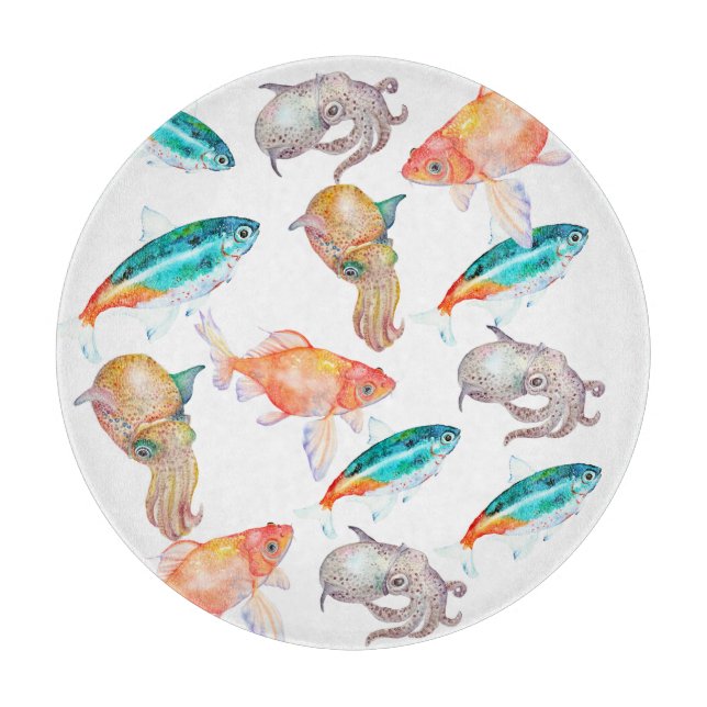 Nautisches Muster Schneidebrett (Vorderseite)