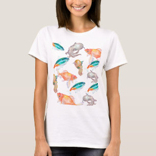 Nautisches Muster T-Shirt