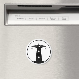 Nautisches Ozean-Leuchtturm-Streifen-Kunstwerk Magnet