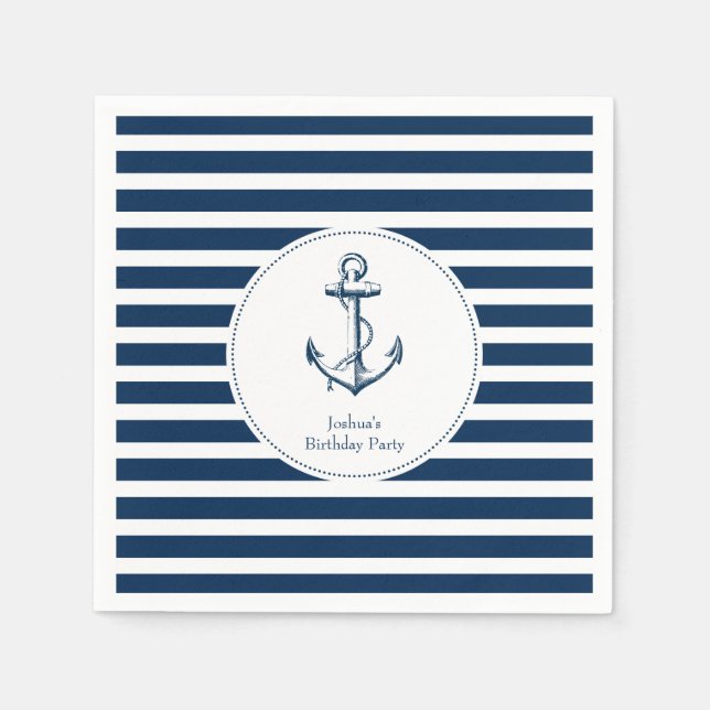 Nautisches Party Napkins Serviette (Vorderseite)
