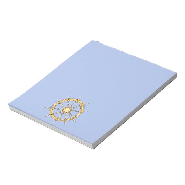 Nautisches Schiffrad 1 Notepad Notizblock (Rotiert)