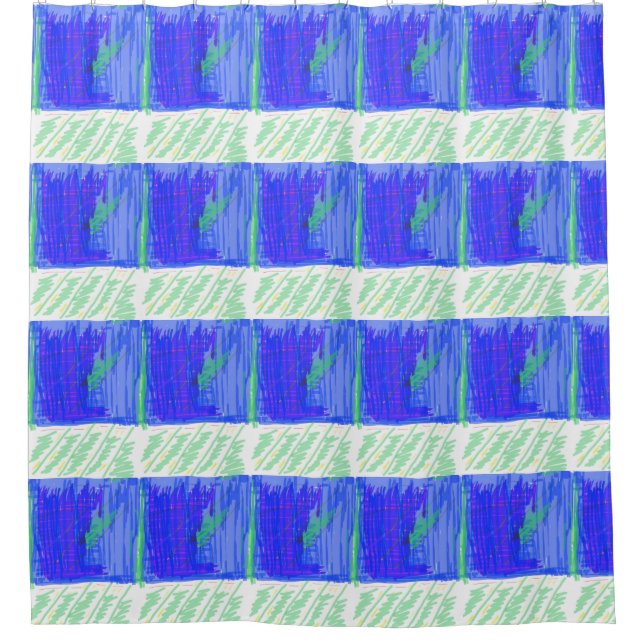 Nautisches Thema Duschvorhang (Vorderseite)