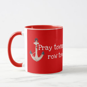 Nautisches Zitat mit Anker Tasse