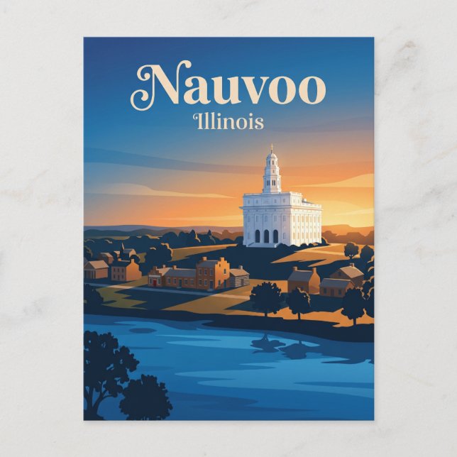 Nauvoo Illinois Postkarte (Vorderseite)