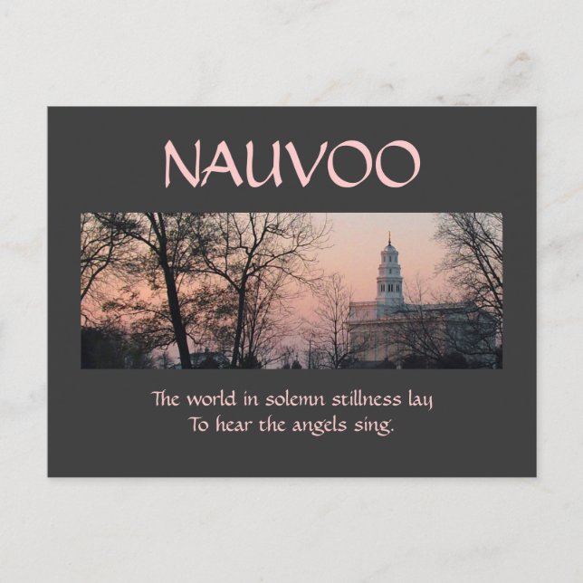 Nauvoo in feierlicher Stille Postkarte (Vorderseite)