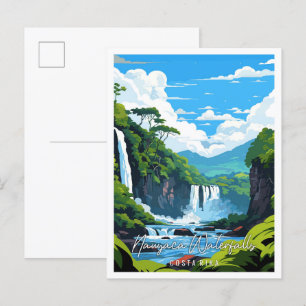 Nauyaca Wasserfälle Costa Rica Jahrtausende Postkarte