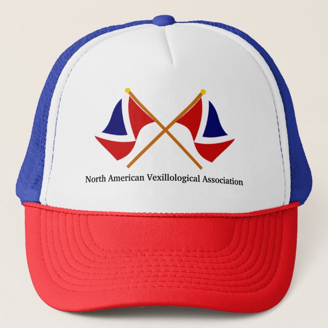 NAVA-Flags mit Text überquert Truckerkappe (Vorderseite)