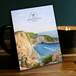 Navagio Beach, Ionische Inseln Griechenland   Aqua Postkarte