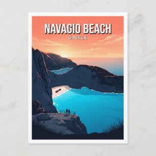 Navagio Beach, Zakynthos Anafonitria Griechenland Postkarte