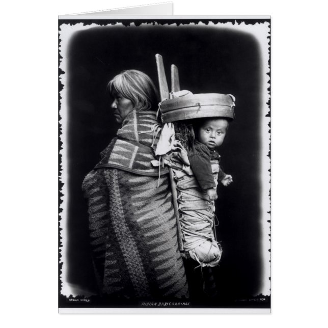 Navaho-Frau mit einem Pfosten auf ihrem Rücken (Vorne)