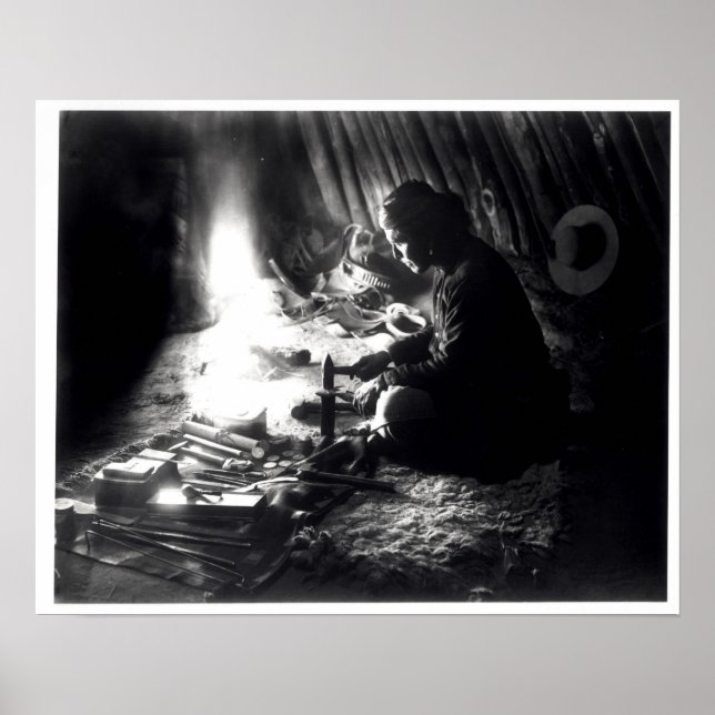 Navaho silversmith, c.1915 poster (Vorne)