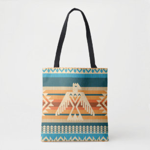 Navajo-abstraktes nahtloses Muster mit Adler Tasche