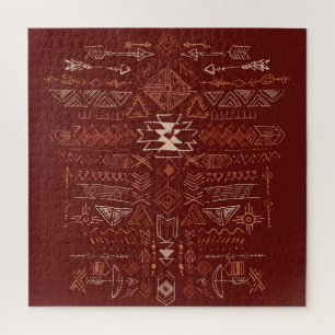 Navajo Aztec: Ethnisches Doodle-Muster.