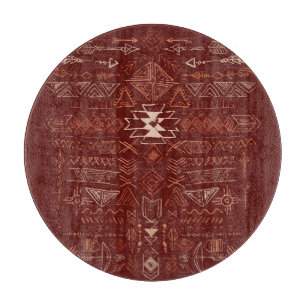 Navajo Aztec: Ethnisches Doodle-Muster. Schneidebrett