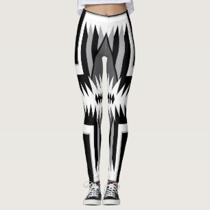 Navajo Black & Gray Leggings