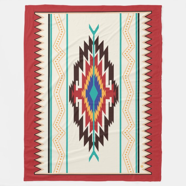 Navajo Blanket Design Fleecedecke (Vorderseite)