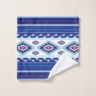 Navajo Blau Muster Badhandtuch Set