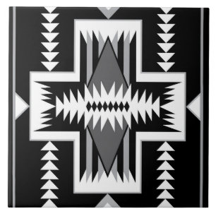 Navajo Design - 3 Carreaux en céramique