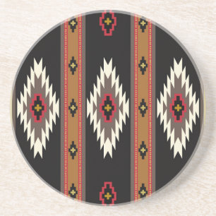 Navajo Design 7 Bandana Getränkeuntersetzer
