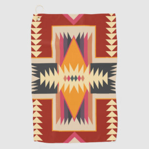 Navajo Design-8 Golf-Handtuch Golfhandtuch