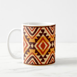 Navajo Ethnic Ornament: Vintag nahtlos Kaffeetasse