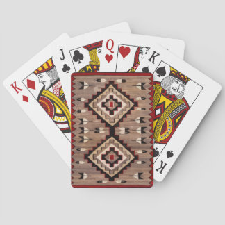 NAVAJO-FEDERMUSTER-TEPPICH 1900 Nachdruck     Spielkarten