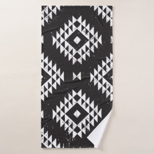 Navajo Géométrique : Tribal Blanc Noir.