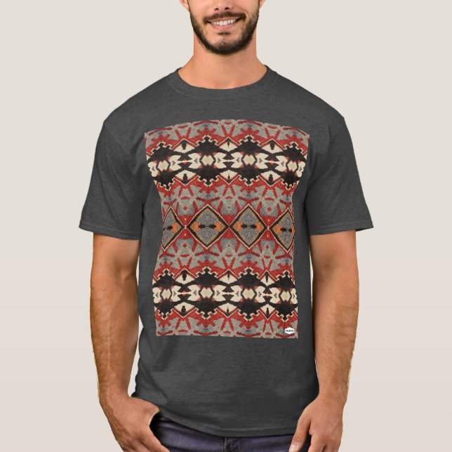 Navajo Indian Inspiré Design T-Shirt HAMbWG (Devant)