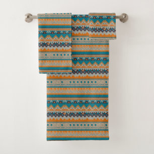 Navajo Indian Western Style Design Badetücher Badhandtuch Set