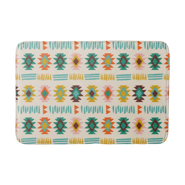 Navajo Native American Pattern Badematte (Vorderseite)